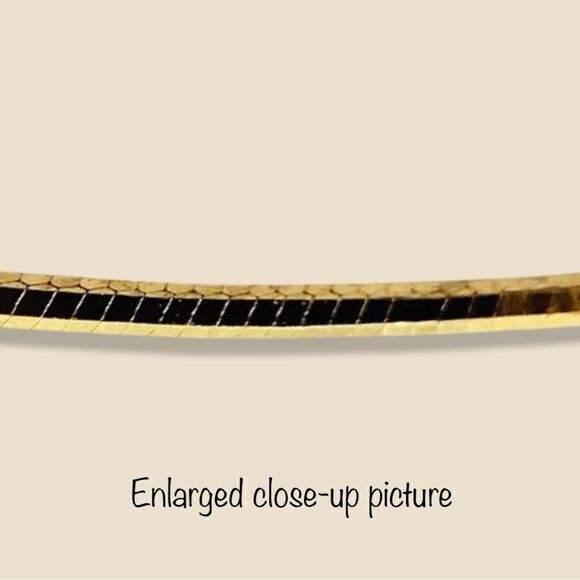 14k Solid Gold Snake Chain Necklace | 0.7 mm Thickness | 20” Long | Birthday | - Picture 5 of 6